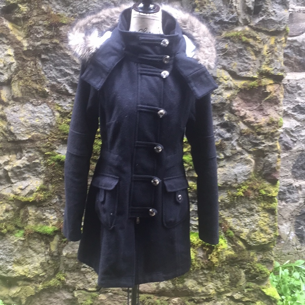 Free People wool military coat size 10 large